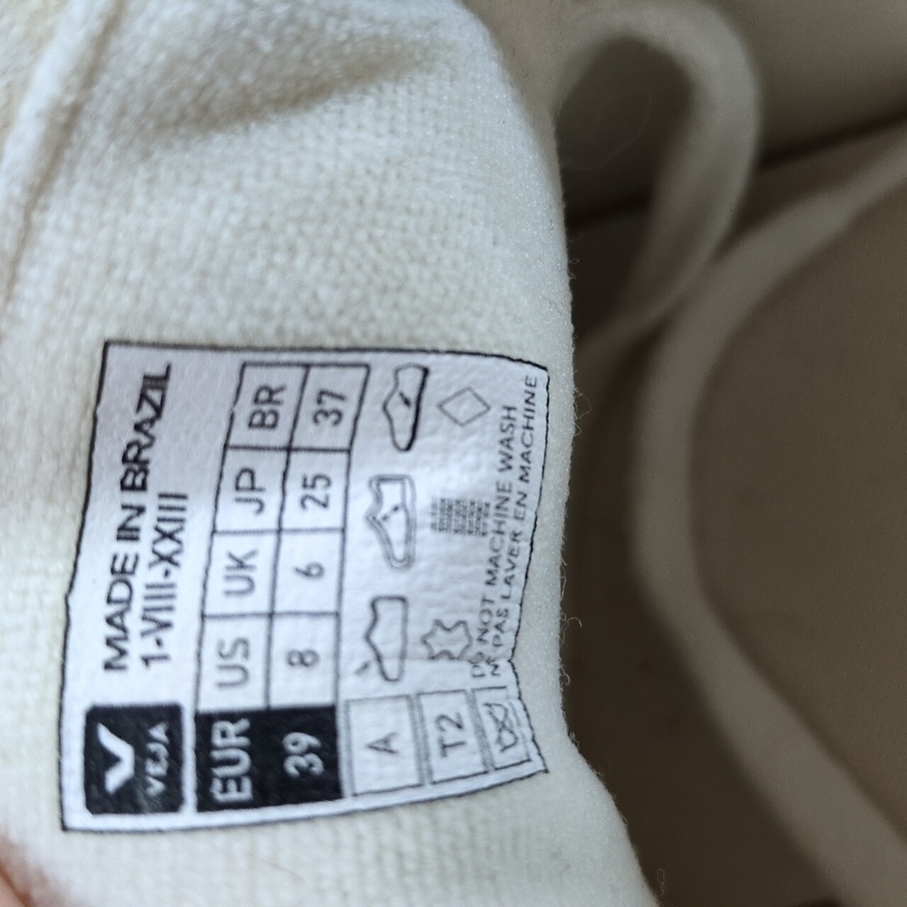 Veja Campo Leather White Mulberry Sneakers Size 39 - Picture 12 of 15